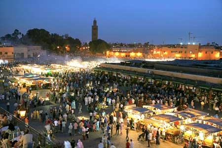 Djema Fna Square at Night1