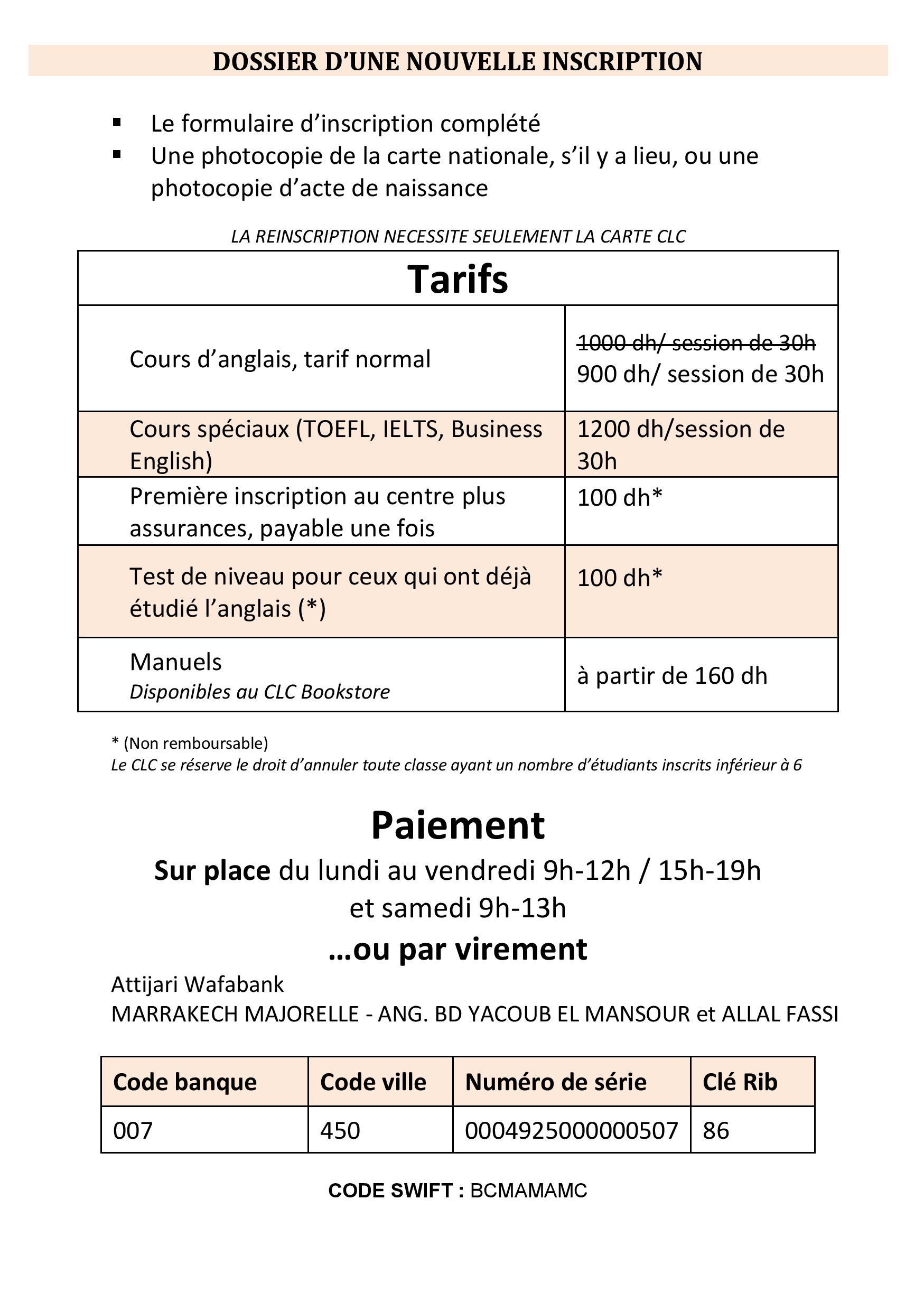 FALL 2020 INFO SHEET FOR ADULTS 2