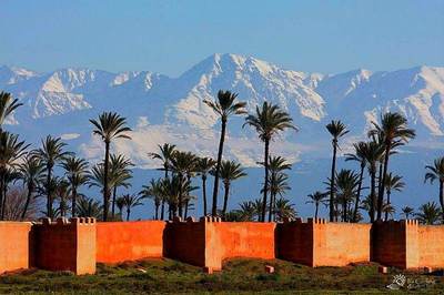 morocco marrakech skyline